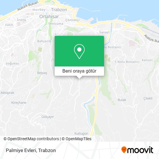 Palmiye Evleri harita