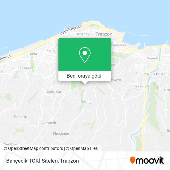 Bahçecik TOKİ Siteleri harita