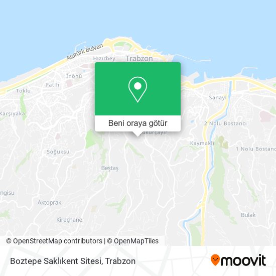 Boztepe Saklıkent Sitesi harita
