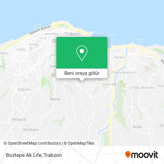 Boztepe Ak Lıfe harita