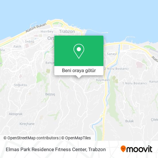 Elmas Park Residence Fıtness Center harita