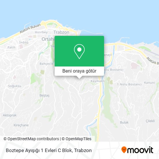 Boztepe Ayışığı 1 Evleri C Blok harita