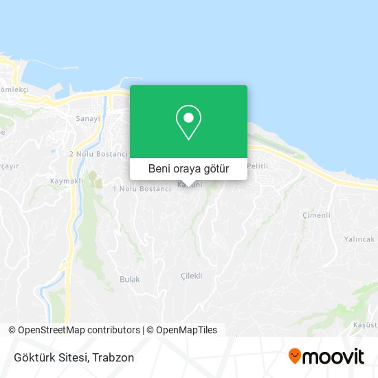 Göktürk Sitesi harita