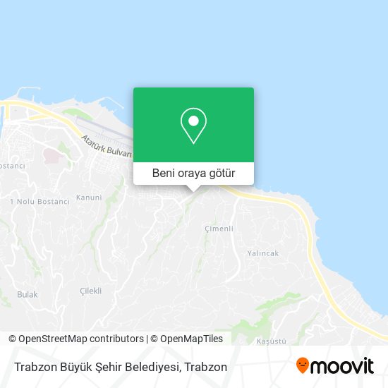 Trabzon Büyük Şehir Belediyesi harita