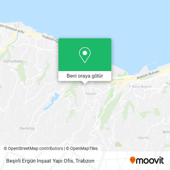 Beşirli Ergün Inşaat Yapı Ofis harita