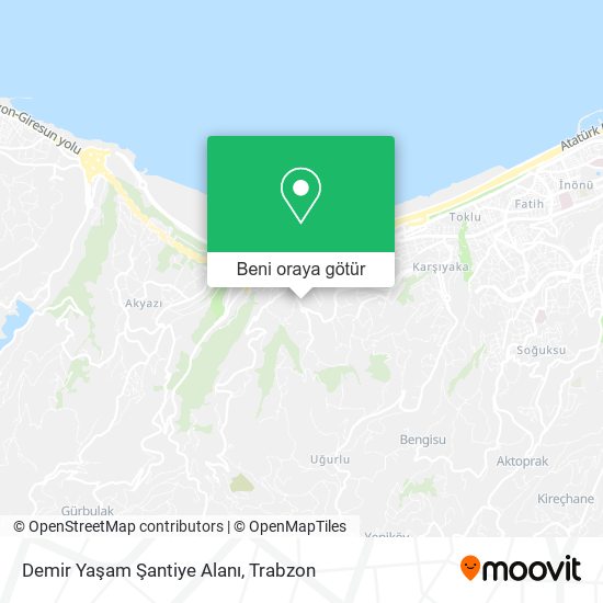 Demir Yaşam Şantiye Alanı harita