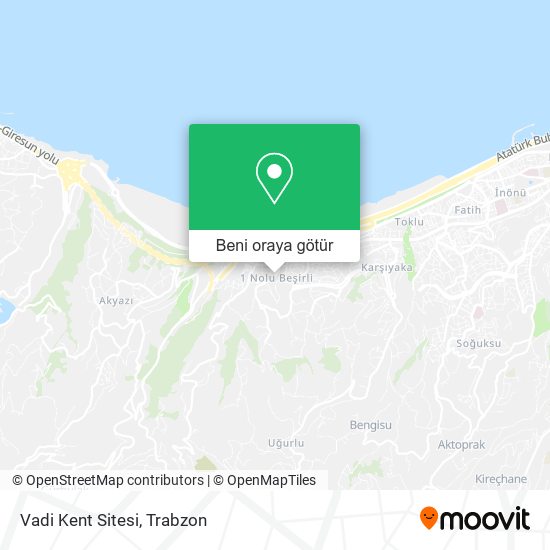 Vadi Kent Sitesi harita