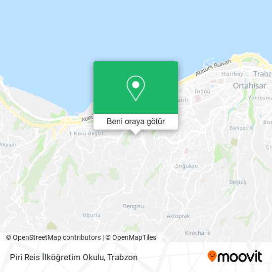 Piri Reis İlköğretim Okulu harita