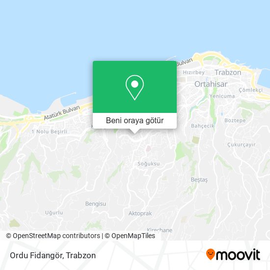 Ordu Fidangör harita