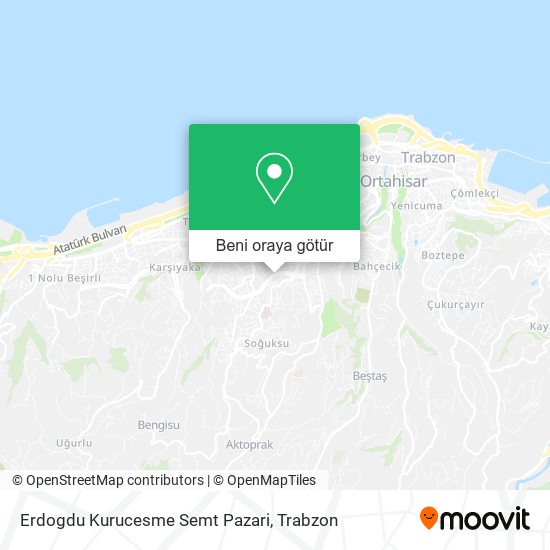 Erdogdu Kurucesme Semt Pazari harita