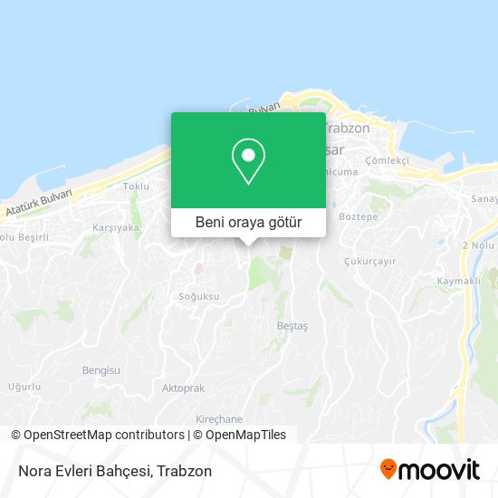 Nora Evleri Bahçesi harita