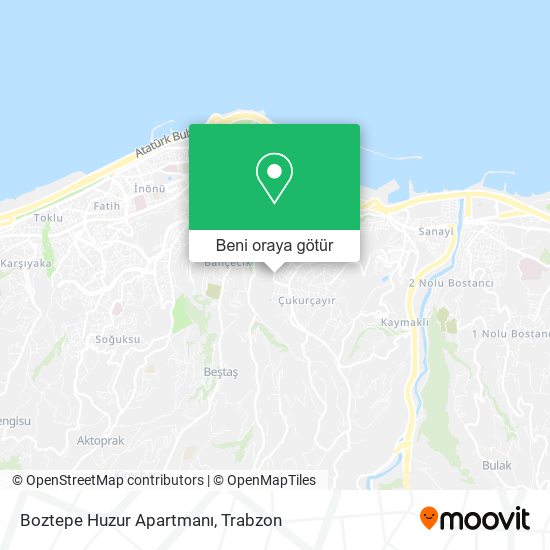 Boztepe Huzur Apartmanı harita