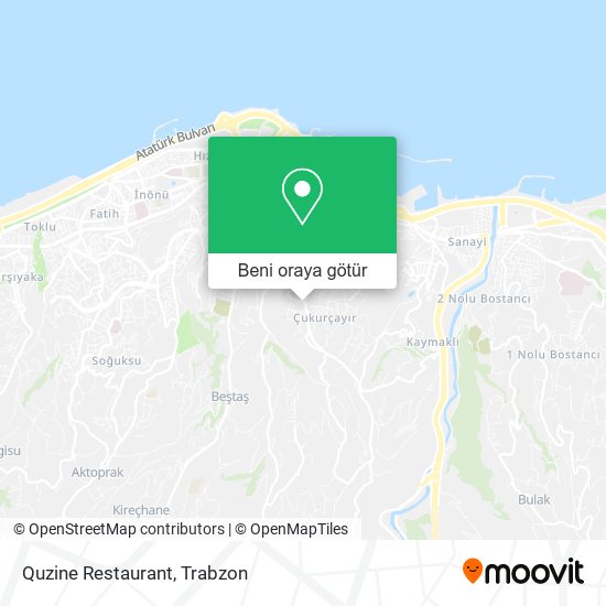 Quzine Restaurant harita