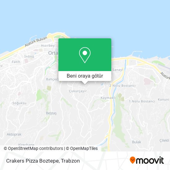 Crakers Pizza Boztepe harita