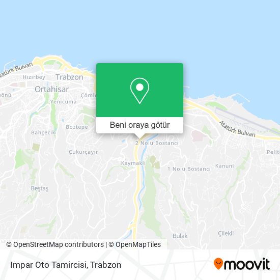 Impar Oto Tamircisi harita