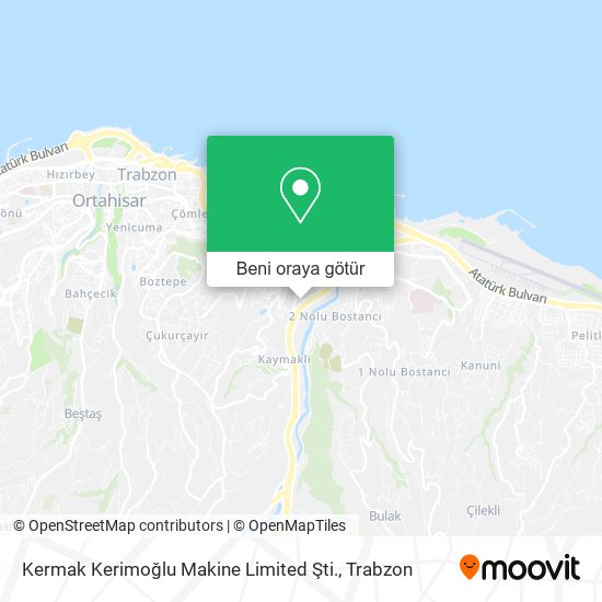 Kermak Kerimoğlu Makine Limited Şti. harita
