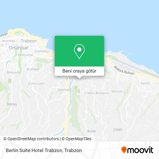 Berlin Suite Hotel Trabzon harita