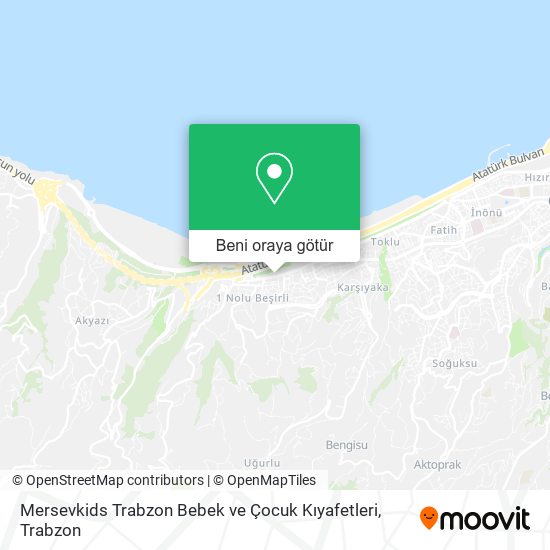 Mersevkids Trabzon Bebek ve Çocuk Kıyafetleri harita