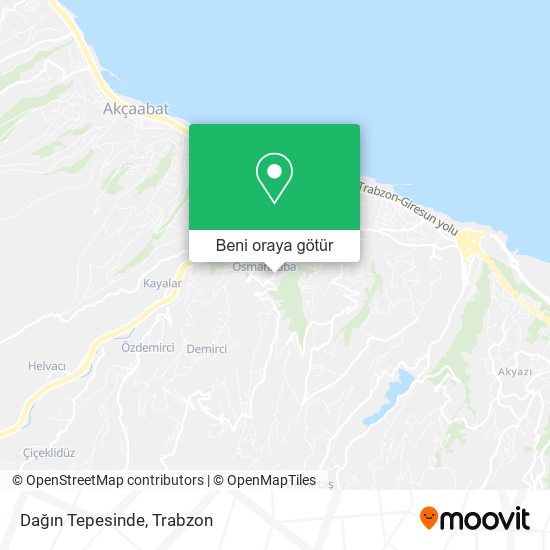 Dağın Tepesinde harita