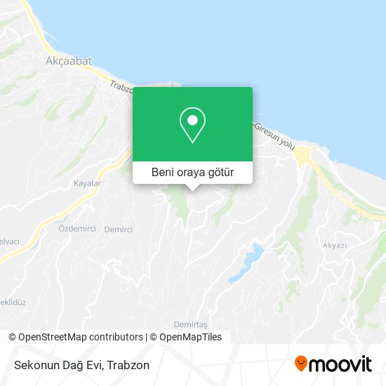Sekonun Dağ Evi harita