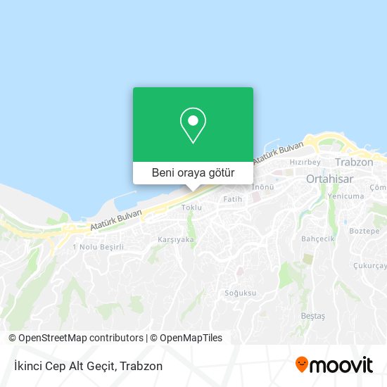 İkinci Cep Alt Geçit harita