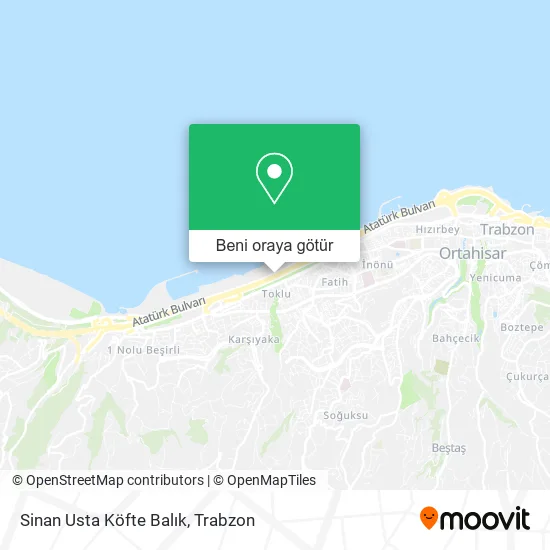 Sinan Usta Köfte Balık harita