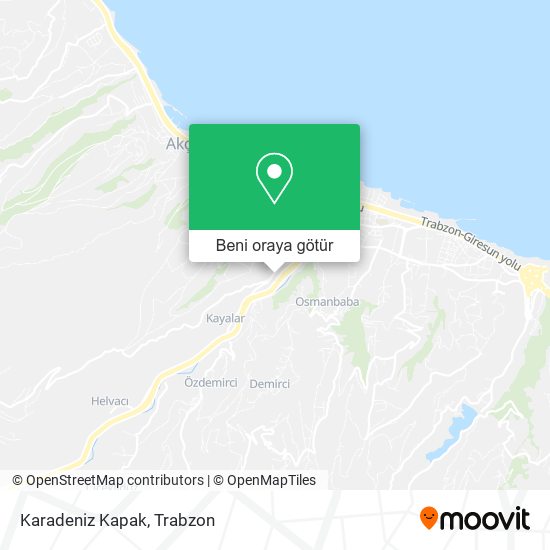 Karadeniz Kapak harita