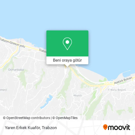 Yaren Erkek Kuaför harita