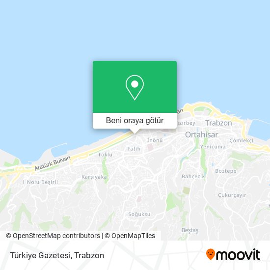 Türkiye Gazetesi harita