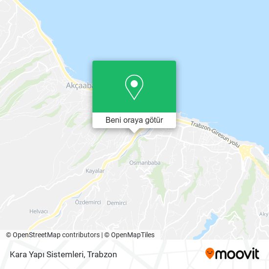 Kara Yapı Sistemleri harita