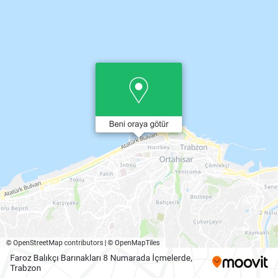 Faroz Balıkçı Barınakları 8 Numarada İçmelerde harita