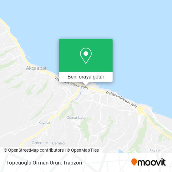 Topcuoglu Orman Urun harita