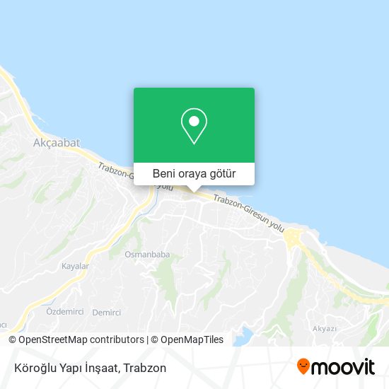 Köroğlu Yapı İnşaat harita