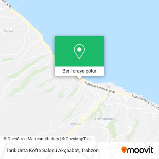 Tarık Usta Köfte Salonu Akçaabat harita