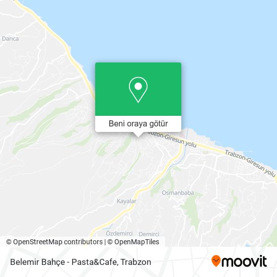 Belemir Bahçe - Pasta&Cafe harita