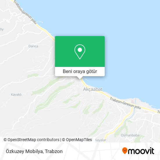 Özkuzey Mobilya harita