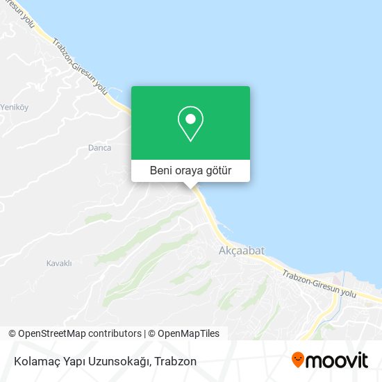 Kolamaç Yapı Uzunsokağı harita