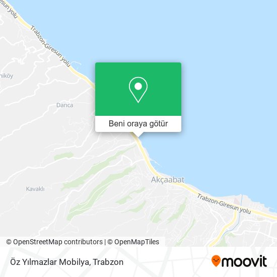 Öz Yılmazlar Mobilya harita