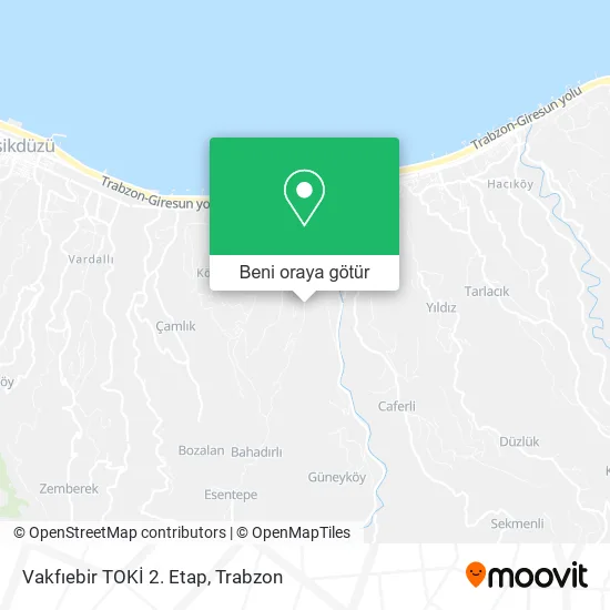 Vakfıebir TOKİ 2. Etap harita