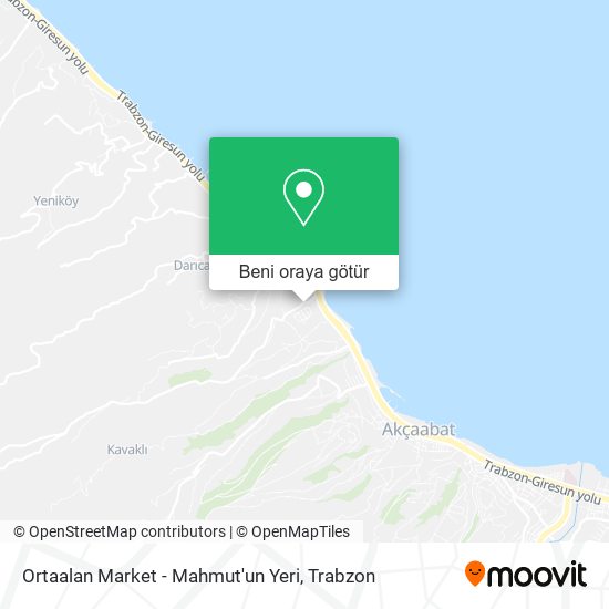 Ortaalan Market - Mahmut'un Yeri harita