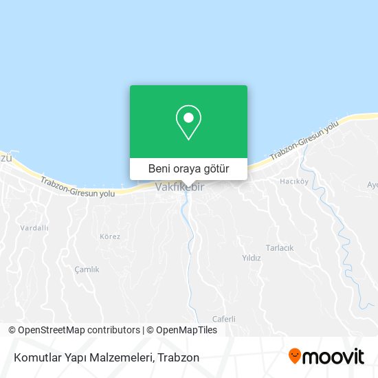 Komutlar Yapı Malzemeleri harita