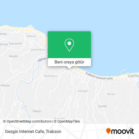 Gezgin Internet Cafe harita