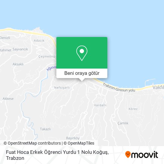 Fuat Hoca Erkek Öğrenci Yurdu 1 Nolu Koğuş harita