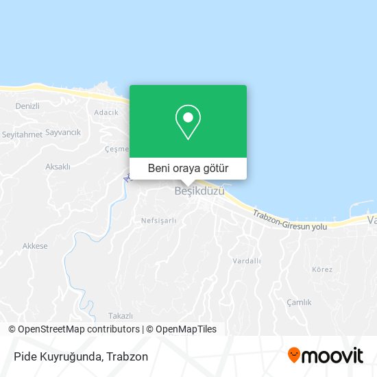 Pide Kuyruğunda harita