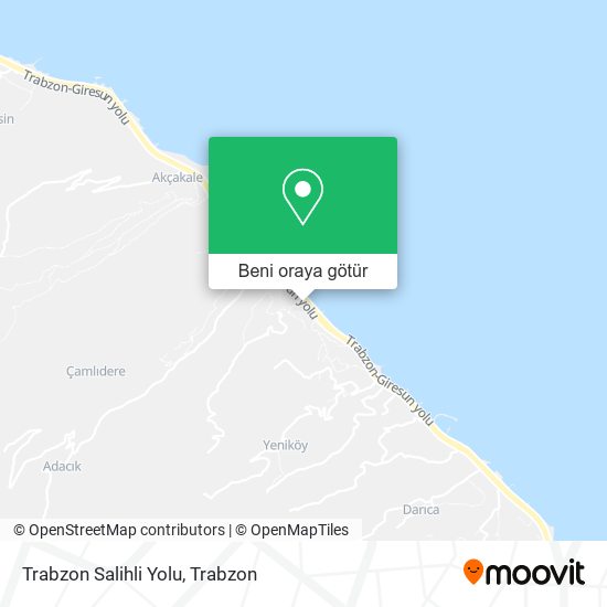Trabzon Salihli Yolu harita