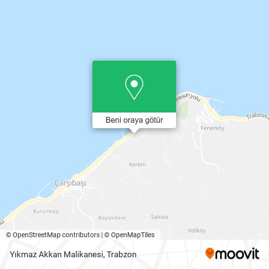 Yıkmaz Akkan Malikanesi harita