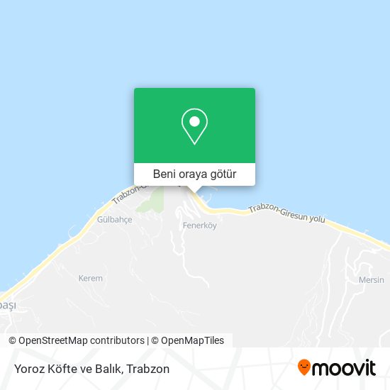 Yoroz Köfte ve Balık harita