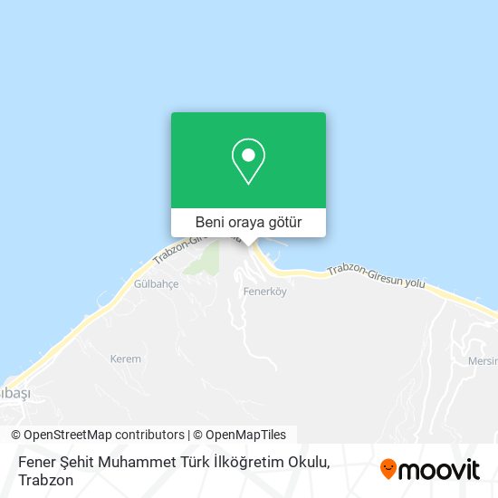 Fener Şehit Muhammet Türk İlköğretim Okulu harita