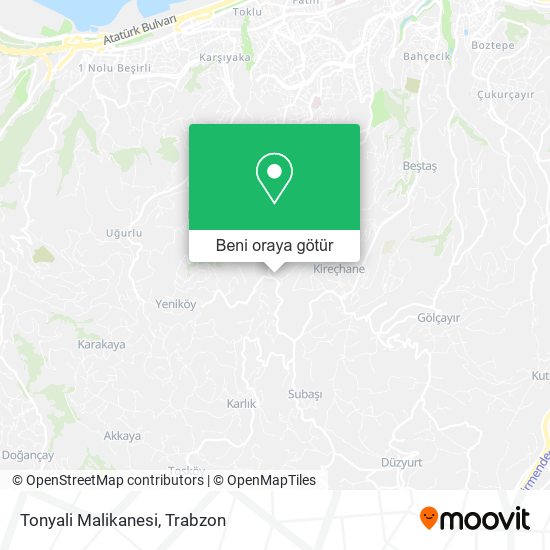 Tonyali Malikanesi harita