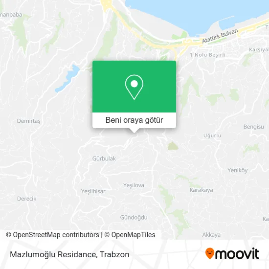 Mazlumoğlu Residance harita